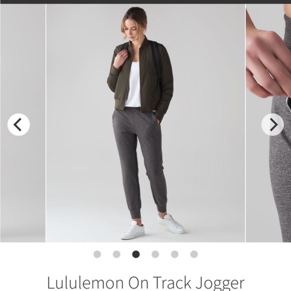 Lululemon Athletica Charcoal Track Joggers